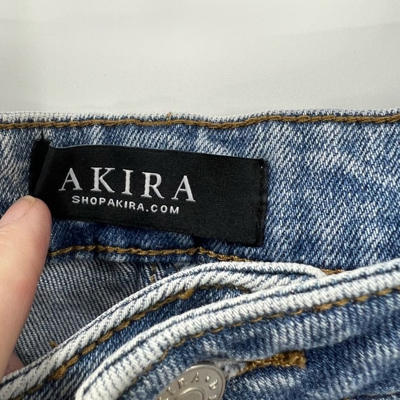 Akira deconstructed, patchwork, frayed bell, bottom, jeans, 17/32 - Picture 6 of 12